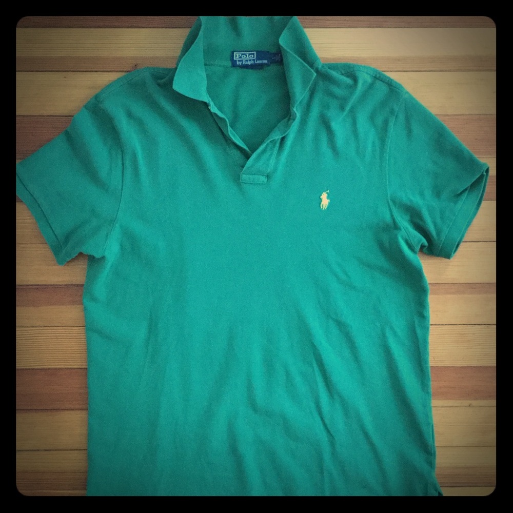 Polo Ralph Lauren Men’s Green Polo Shirt Size L